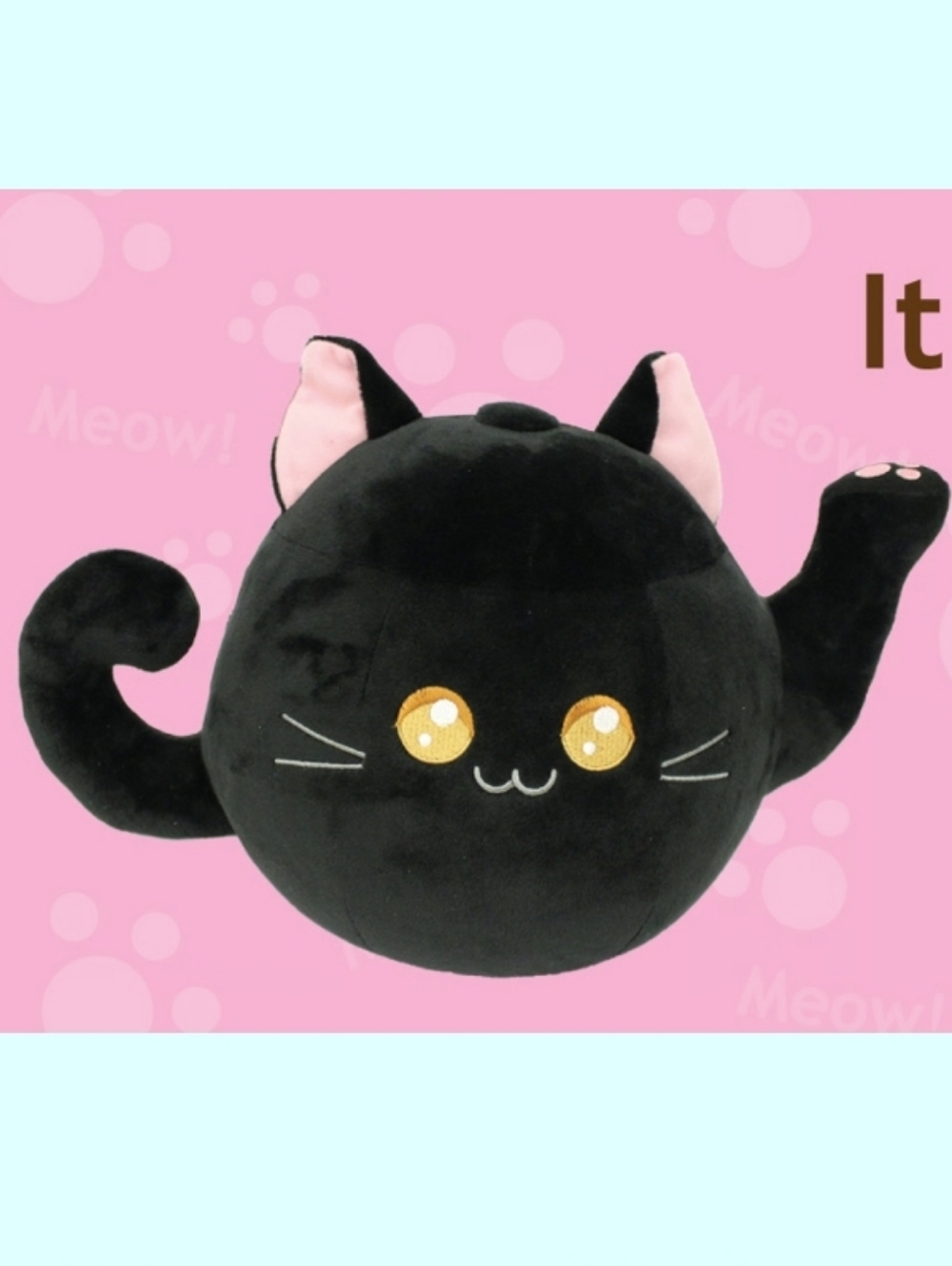 Kimchi Kawaii Plush Black Cat Teapot